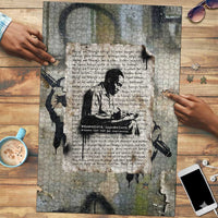 Ngugi wa Thiong O Puzzle Graffiti Resist Statement Ink Pen Revolution Fist Literary Activism - Wonder Print Shop