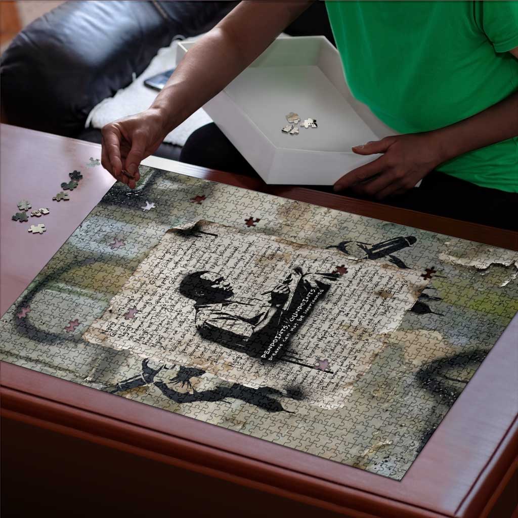 Ngugi wa Thiong O Puzzle Graffiti Resist Statement Ink Pen Revolution Fist Literary Activism - Wonder Print Shop