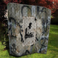 Ngugi wa Thiong O Quilt Graffiti Resist Statement Ink Pen Revolution Fist Literary Activism - Wonder Print Shop
