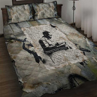 Ngugi wa Thiong O Quilt Bed Set Graffiti Resist Statement Ink Pen Revolution Fist Literary Activism - Wonder Print Shop