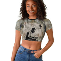 Ngugi wa Thiong O Raglan Cropped T shirt Graffiti Resist Statement Ink Pen Revolution Fist Literary Activism - Wonder Print Shop