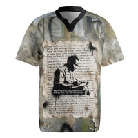 Ngugi wa Thiong O Rugby Jersey Graffiti Resist Statement Ink Pen Revolution Fist Literary Activism - Wonder Print Shop