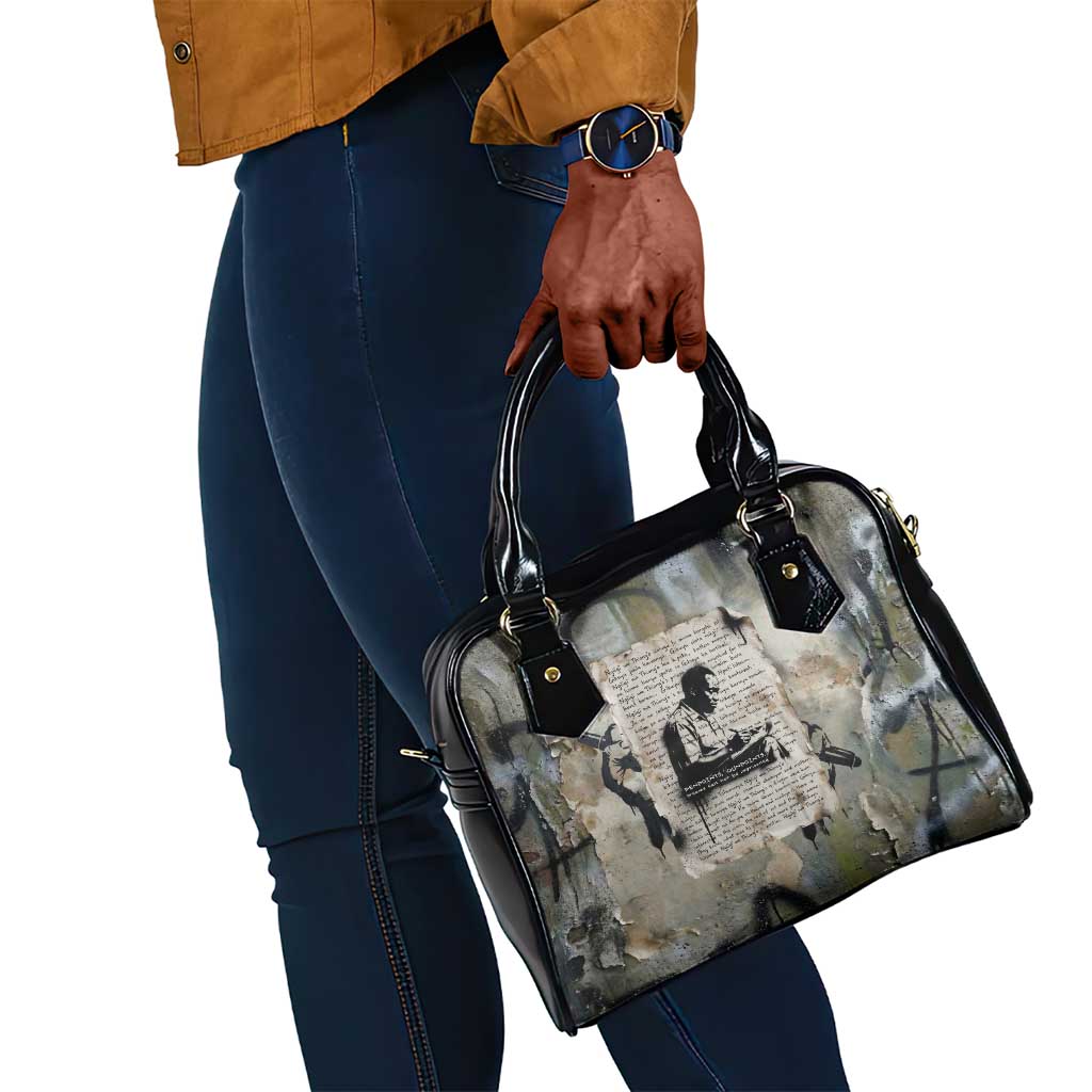 Ngugi wa Thiong O Shoulder Handbag Graffiti Resist Statement Ink Pen Revolution Fist Literary Activism - Wonder Print Shop
