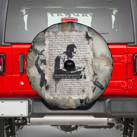 Ngugi wa Thiong O Spare Tire Cover Graffiti Resist Statement Ink Pen Revolution Fist Literary Activism - Wonder Print Shop