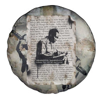 Ngugi wa Thiong O Spare Tire Cover Graffiti Resist Statement Ink Pen Revolution Fist Literary Activism - Wonder Print Shop