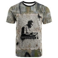 Ngugi wa Thiong O T shirt Graffiti Resist Statement Ink Pen Revolution Fist Literary Activism - Wonder Print Shop