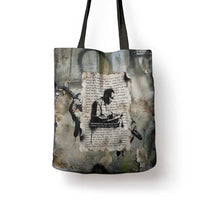Ngugi wa Thiong O Tote Bag Graffiti Resist Statement Ink Pen Revolution Fist Literary Activism - Wonder Print Shop