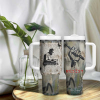 Ngugi wa Thiong O Tumbler With Handle Graffiti Resist Statement Ink Pen Revolution Fist Literary Activism - Wonder Print Shop