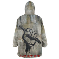 Ngugi wa Thiong O Wearable Blanket Hoodie Graffiti Resist Statement Ink Pen Revolution Fist Literary Activism - Wonder Print Shop