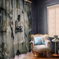 Ngugi wa Thiong O Window Curtain Graffiti Resist Statement Ink Pen Revolution Fist Literary Activism - Wonder Print Shop