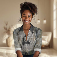 Ngugi wa Thiong O Women Casual Shirt Graffiti Resist Statement Ink Pen Revolution Fist Literary Activism - Wonder Print Shop