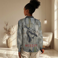 Ngugi wa Thiong O Women Casual Shirt Graffiti Resist Statement Ink Pen Revolution Fist Literary Activism - Wonder Print Shop