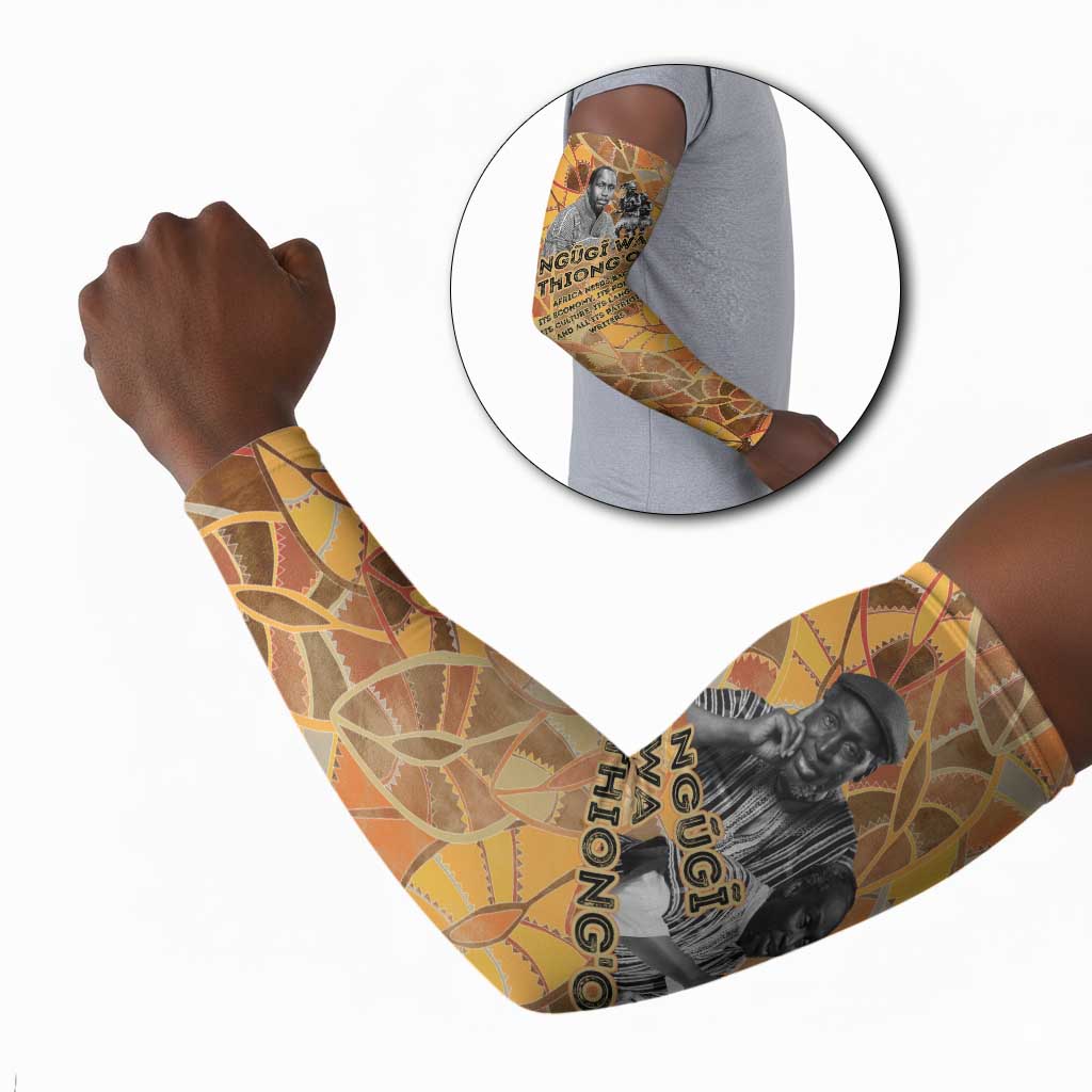 Ngugi wa Thiong O Arm Sleeves African Literary Icon Portrait Cultural Revival - Wonder Print Shop