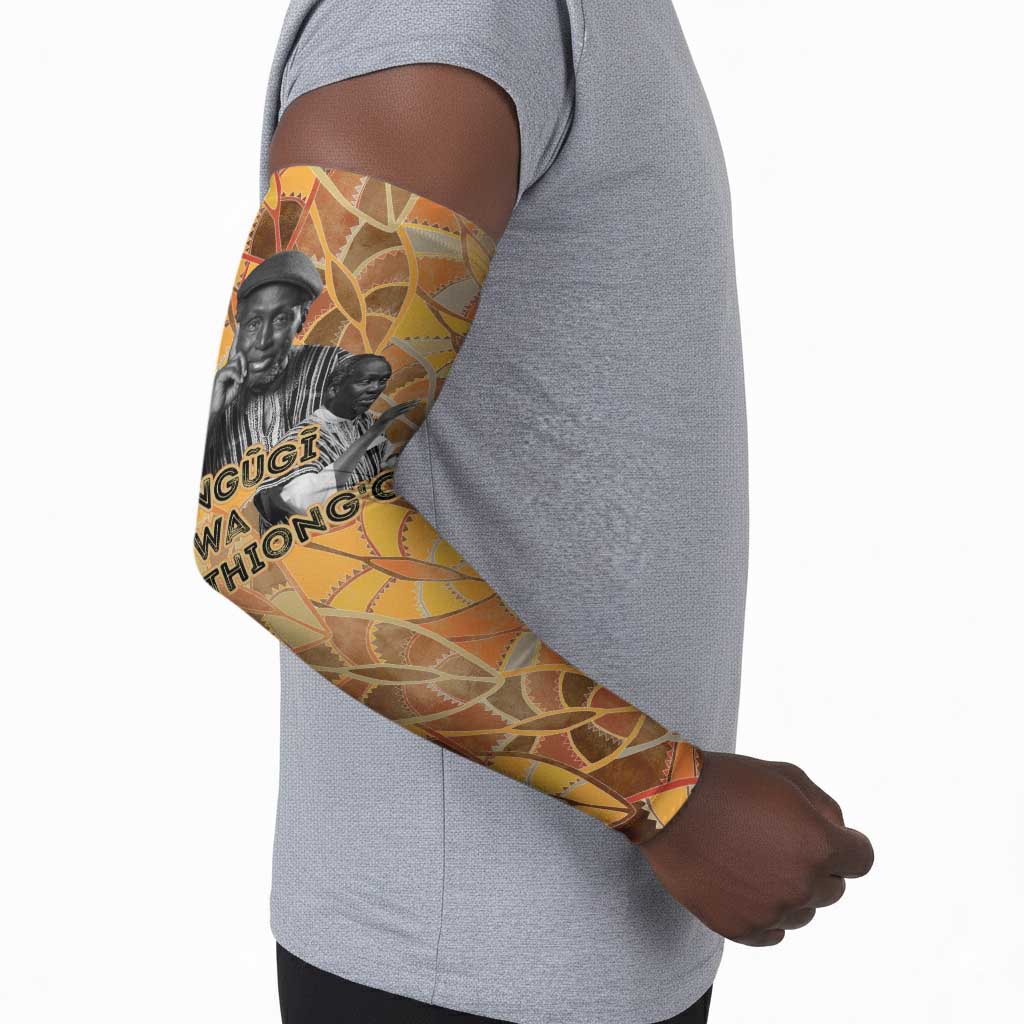 Ngugi wa Thiong O Arm Sleeves African Literary Icon Portrait Cultural Revival - Wonder Print Shop