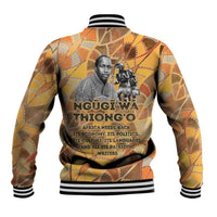 Ngugi wa Thiong O Baseball Jacket African Literary Icon Portrait Cultural Revival - Wonder Print Shop