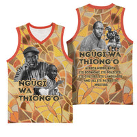 Ngugi wa Thiong O Basketball Jersey African Literary Icon Portrait Cultural Revival - Wonder Print Shop