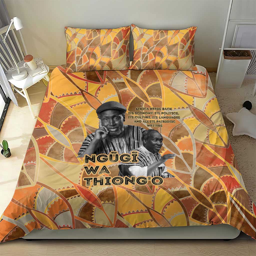 Ngugi wa Thiong O Bedding Set African Literary Icon Portrait Cultural Revival - Wonder Print Shop