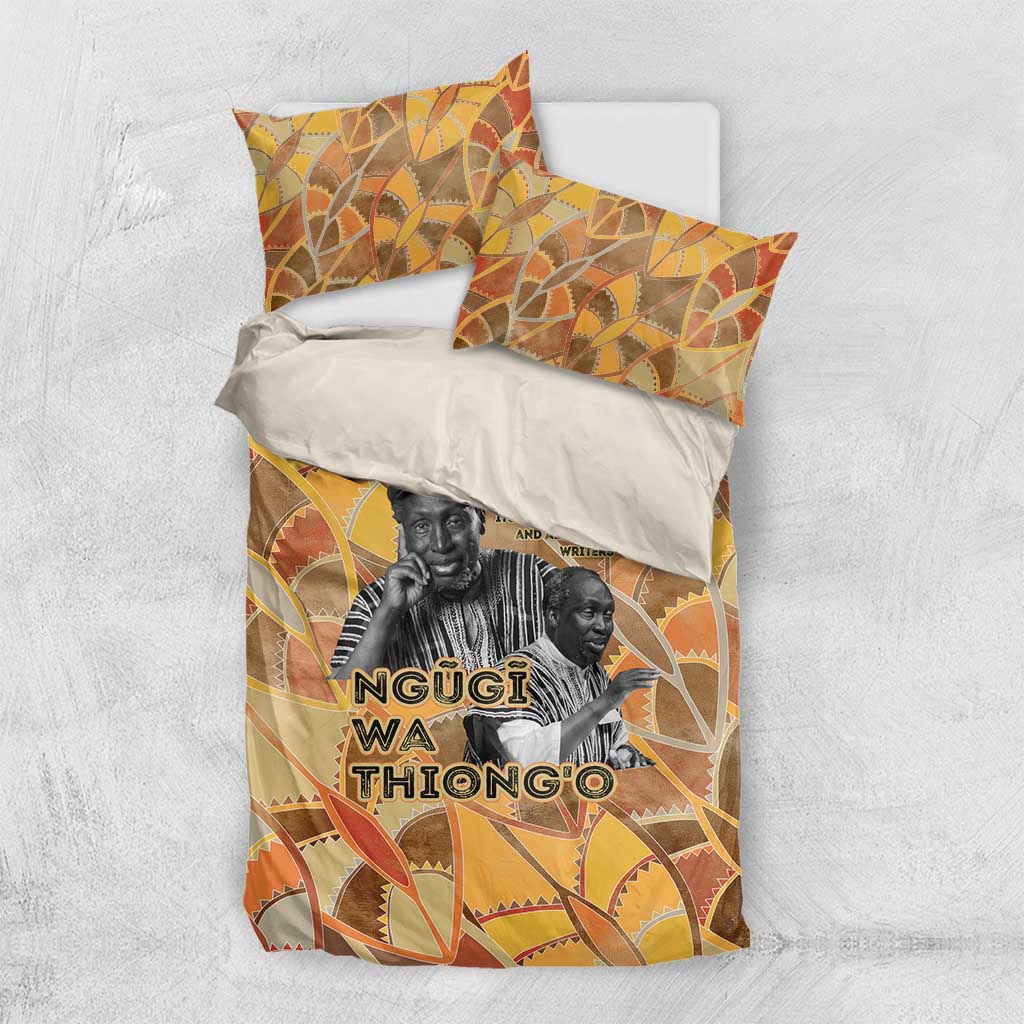 Ngugi wa Thiong O Bedding Set African Literary Icon Portrait Cultural Revival - Wonder Print Shop