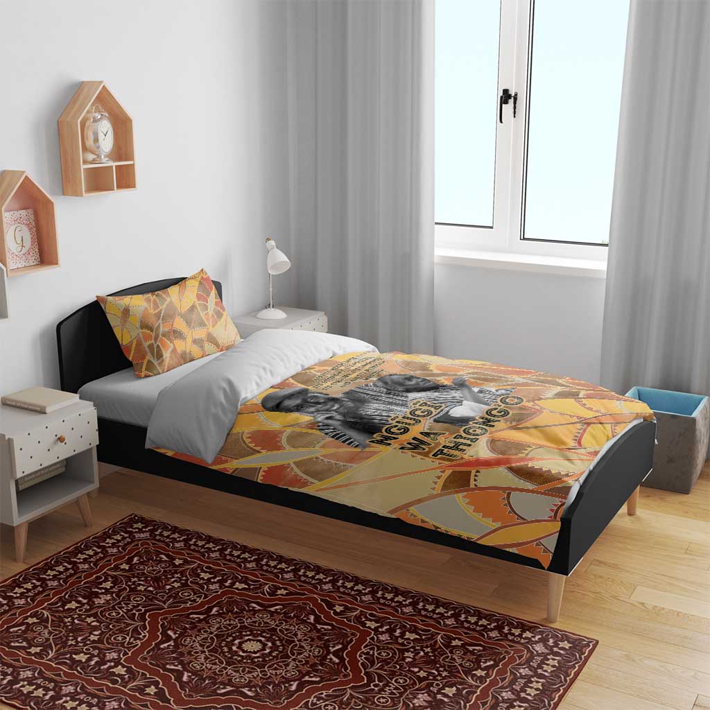 Ngugi wa Thiong O Bedding Set African Literary Icon Portrait Cultural Revival - Wonder Print Shop