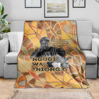 Ngugi wa Thiong O Blanket African Literary Icon Portrait Cultural Revival - Wonder Print Shop