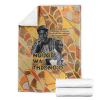 Ngugi wa Thiong O Blanket African Literary Icon Portrait Cultural Revival - Wonder Print Shop