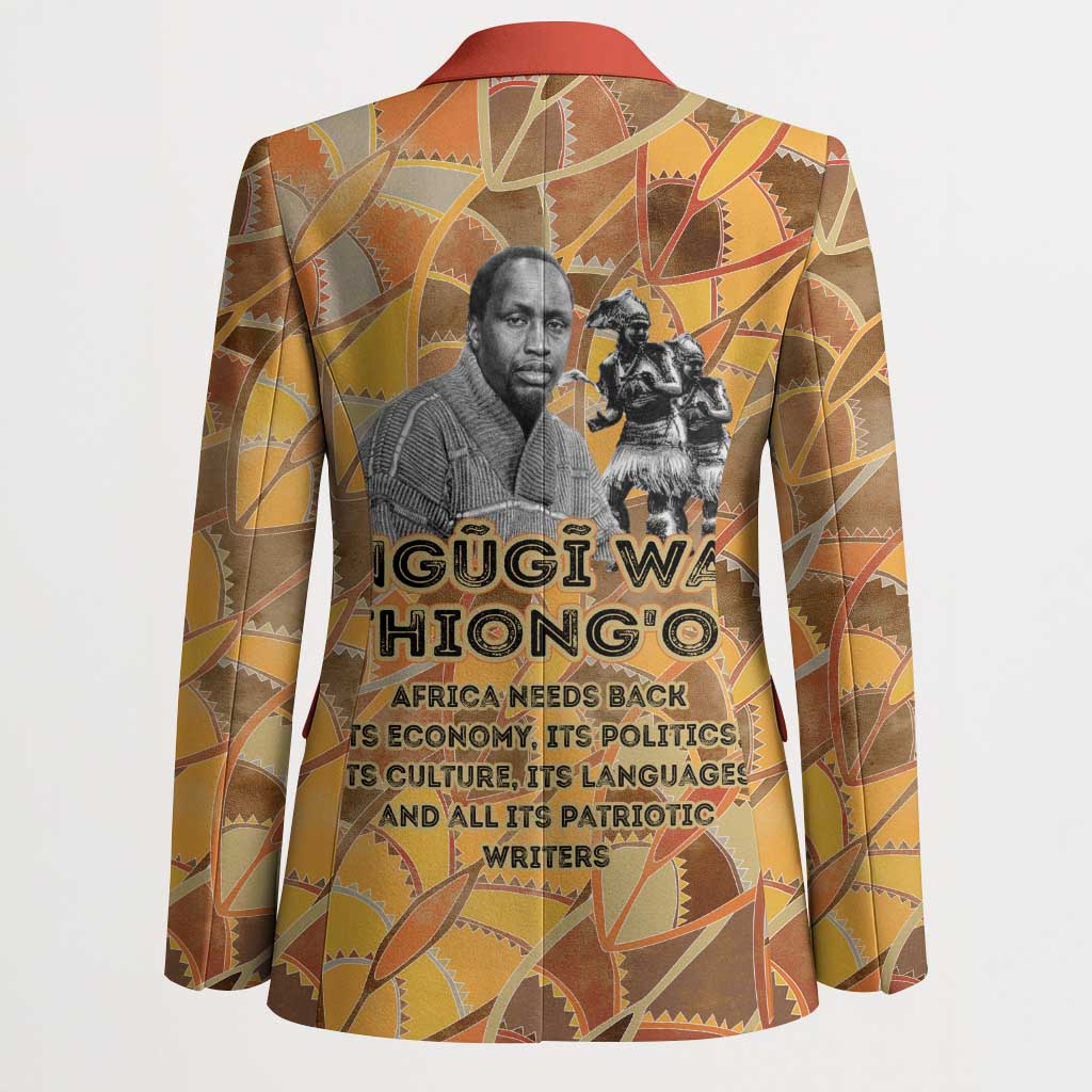 Ngugi wa Thiong O Blazer African Literary Icon Portrait Cultural Revival - Wonder Print Shop