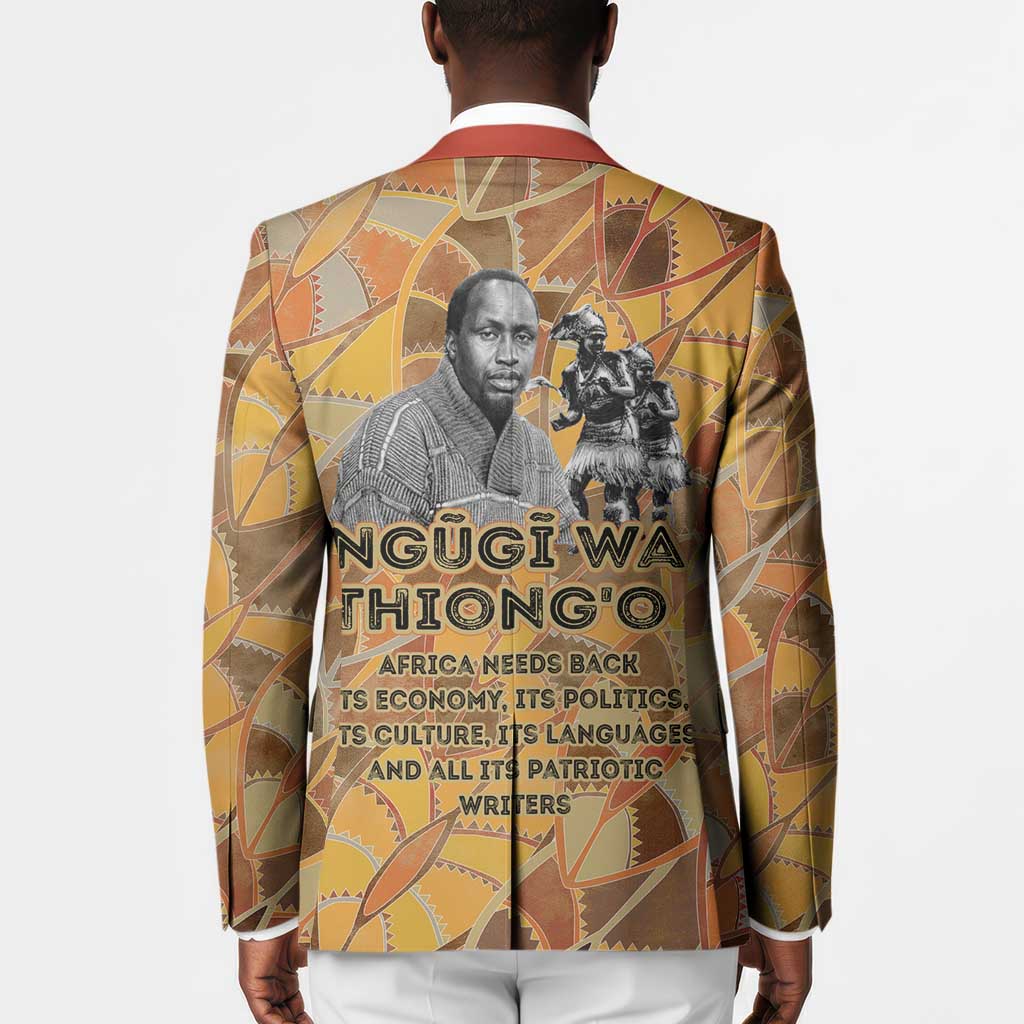 Ngugi wa Thiong O Blazer African Literary Icon Portrait Cultural Revival - Wonder Print Shop
