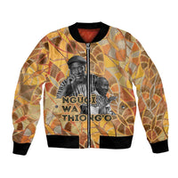 Ngugi wa Thiong O Bomber Jacket African Literary Icon Portrait Cultural Revival - Wonder Print Shop