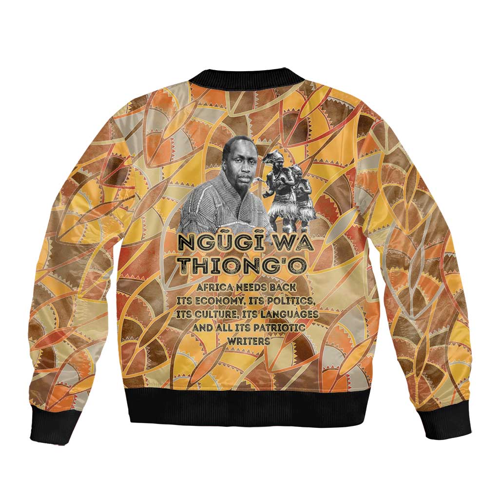 Ngugi wa Thiong O Bomber Jacket African Literary Icon Portrait Cultural Revival - Wonder Print Shop