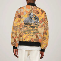 Ngugi wa Thiong O Bomber Jacket African Literary Icon Portrait Cultural Revival - Wonder Print Shop