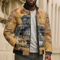 Ngugi wa Thiong O Bomber Puffer Jacket African Literary Icon Portrait Cultural Revival - Wonder Print Shop