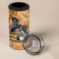 Ngugi wa Thiong O 4 in 1 Can Cooler Tumbler African Literary Icon Portrait Cultural Revival - Wonder Print Shop