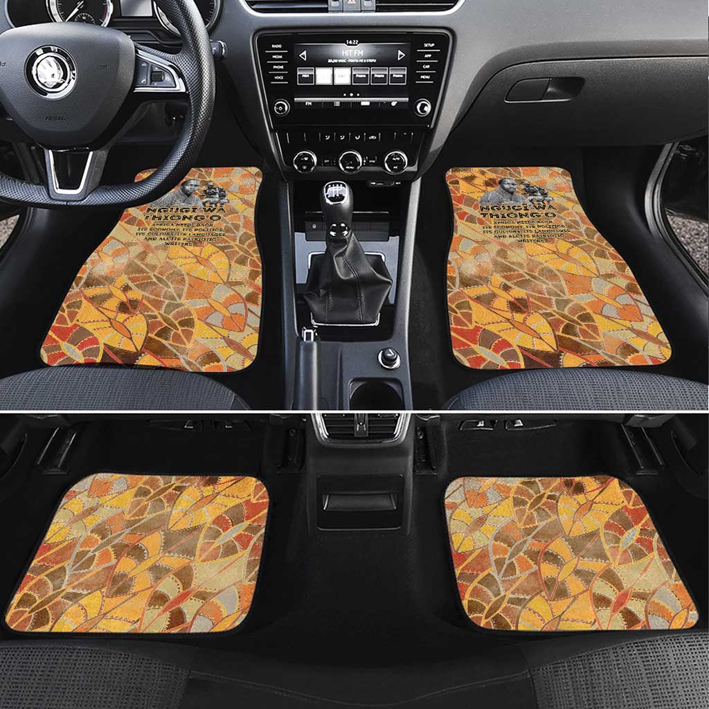 Ngugi wa Thiong O Car Mats African Literary Icon Portrait Cultural Revival - Wonder Print Shop