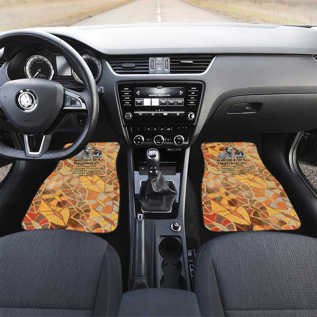 Ngugi wa Thiong O Car Mats African Literary Icon Portrait Cultural Revival - Wonder Print Shop