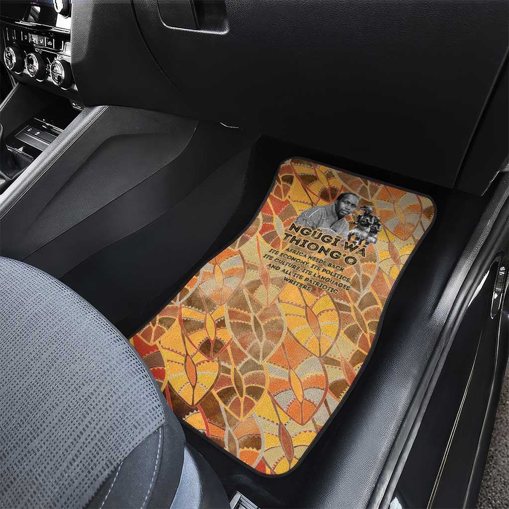 Ngugi wa Thiong O Car Mats African Literary Icon Portrait Cultural Revival - Wonder Print Shop