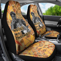 Ngugi wa Thiong O Car Seat Cover African Literary Icon Portrait Cultural Revival - Wonder Print Shop