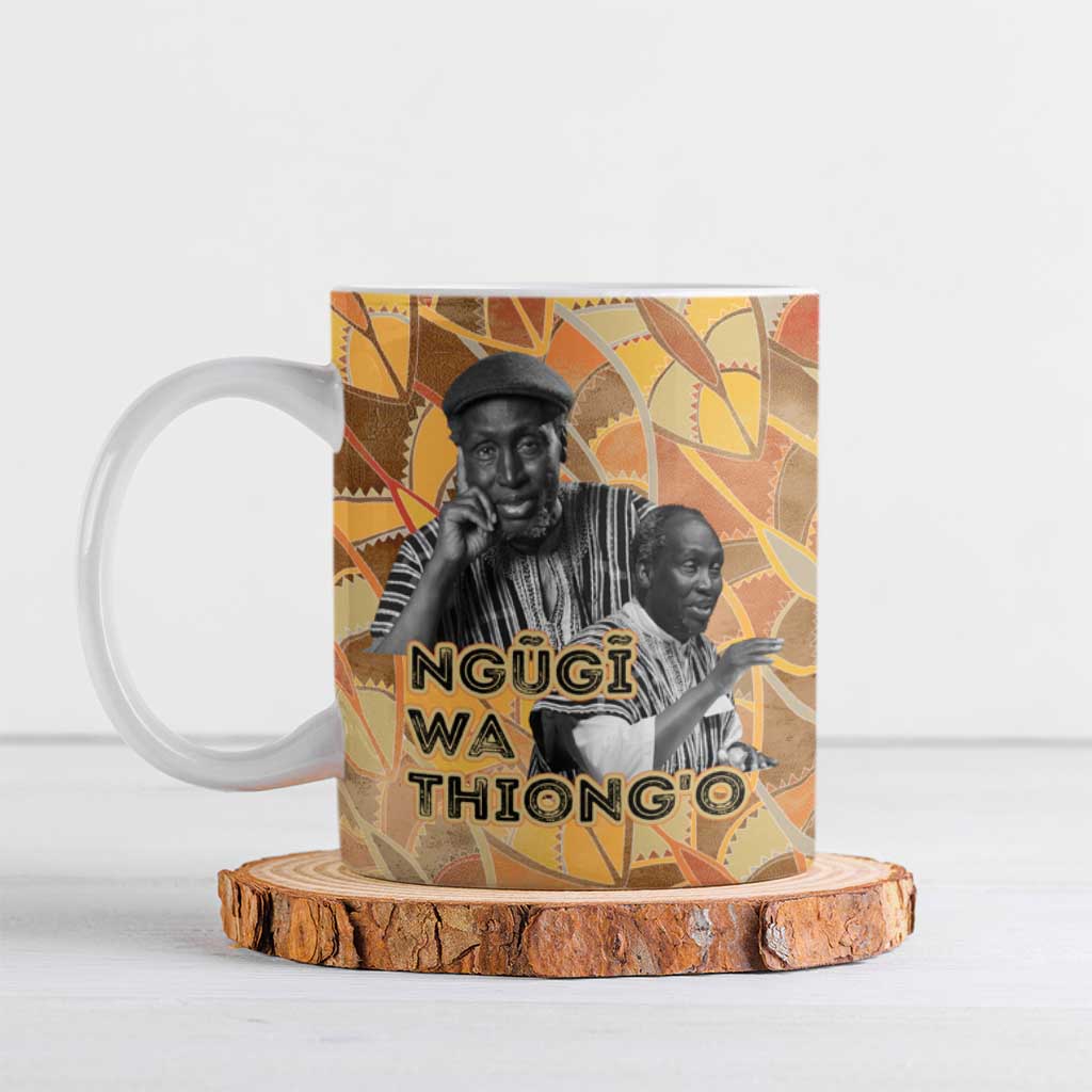 Ngugi wa Thiong O Ceramic Mug African Literary Icon Portrait Cultural Revival - Wonder Print Shop