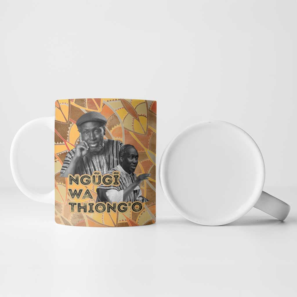 Ngugi wa Thiong O Ceramic Mug African Literary Icon Portrait Cultural Revival - Wonder Print Shop