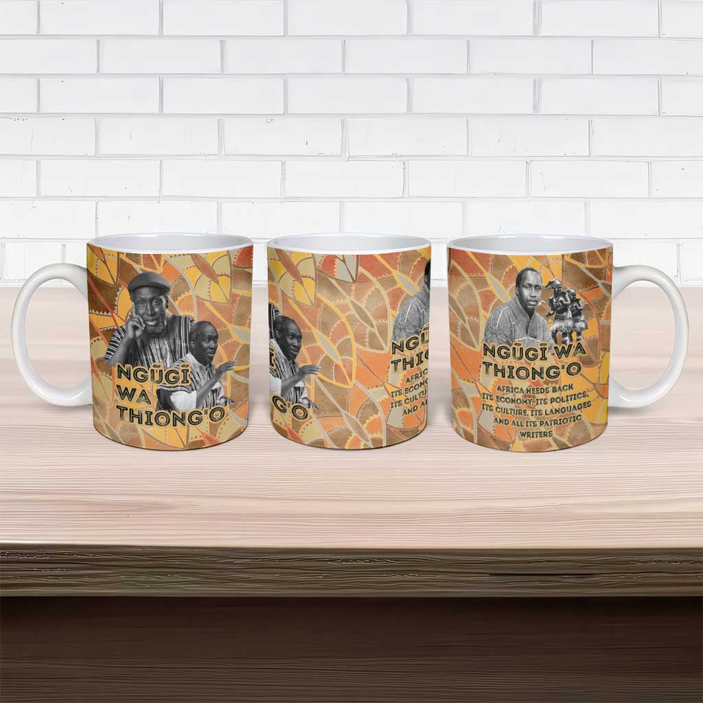 Ngugi wa Thiong O Ceramic Mug African Literary Icon Portrait Cultural Revival - Wonder Print Shop