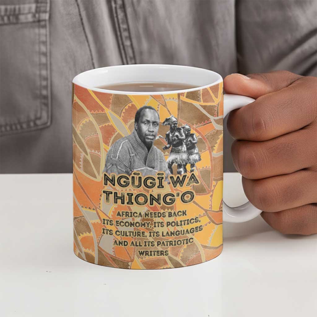 Ngugi wa Thiong O Ceramic Mug African Literary Icon Portrait Cultural Revival - Wonder Print Shop
