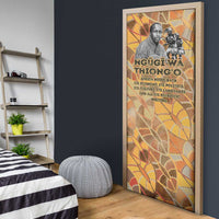 Ngugi wa Thiong O Door Cover African Literary Icon Portrait Cultural Revival - Wonder Print Shop
