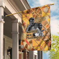 Ngugi wa Thiong O Garden Flag African Literary Icon Portrait Cultural Revival - Wonder Print Shop