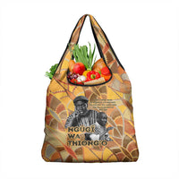 Ngugi wa Thiong O Grocery Bag African Literary Icon Portrait Cultural Revival - Wonder Print Shop