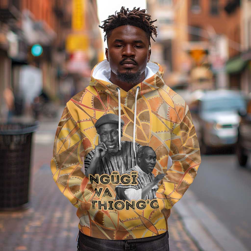 Ngugi wa Thiong O Hoodie African Literary Icon Portrait Cultural Revival - Wonder Print Shop