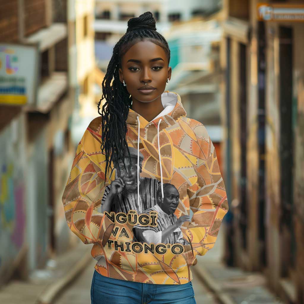 Ngugi wa Thiong O Hoodie African Literary Icon Portrait Cultural Revival - Wonder Print Shop