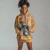 Ngugi wa Thiong O Hoodie Dress African Literary Icon Portrait Cultural Revival - Wonder Print Shop