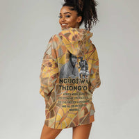 Ngugi wa Thiong O Hoodie Dress African Literary Icon Portrait Cultural Revival - Wonder Print Shop