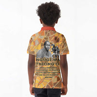 Ngugi wa Thiong O Kid Polo Shirt African Literary Icon Portrait Cultural Revival - Wonder Print Shop