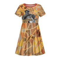 Ngugi wa Thiong O Kid Short Sleeve Dress African Literary Icon Portrait Cultural Revival - Wonder Print Shop