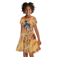 Ngugi wa Thiong O Kid Short Sleeve Dress African Literary Icon Portrait Cultural Revival - Wonder Print Shop